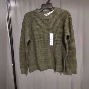 Time and Tru green knitted sweater